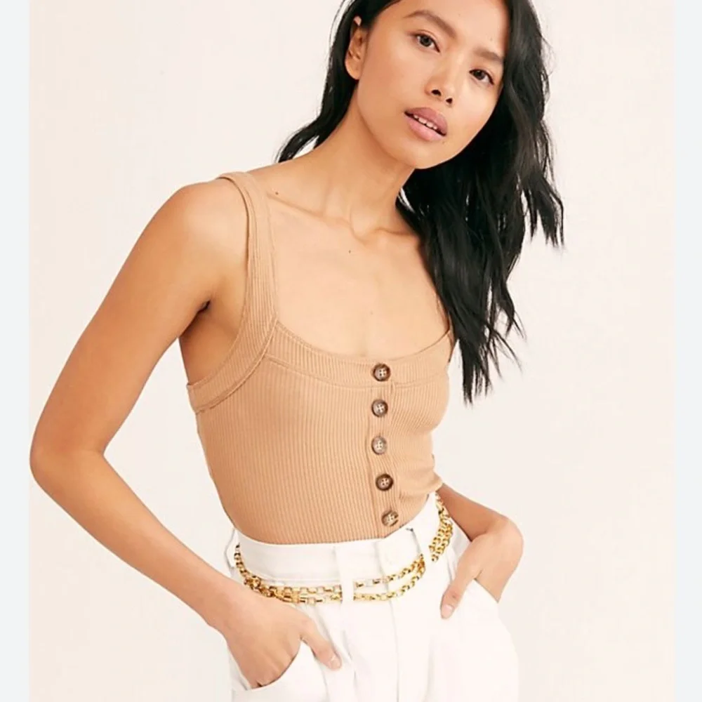 Bridgette Tank in Nude FREE PEOPLE size M